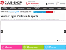 Tablet Screenshot of club-shop.fr